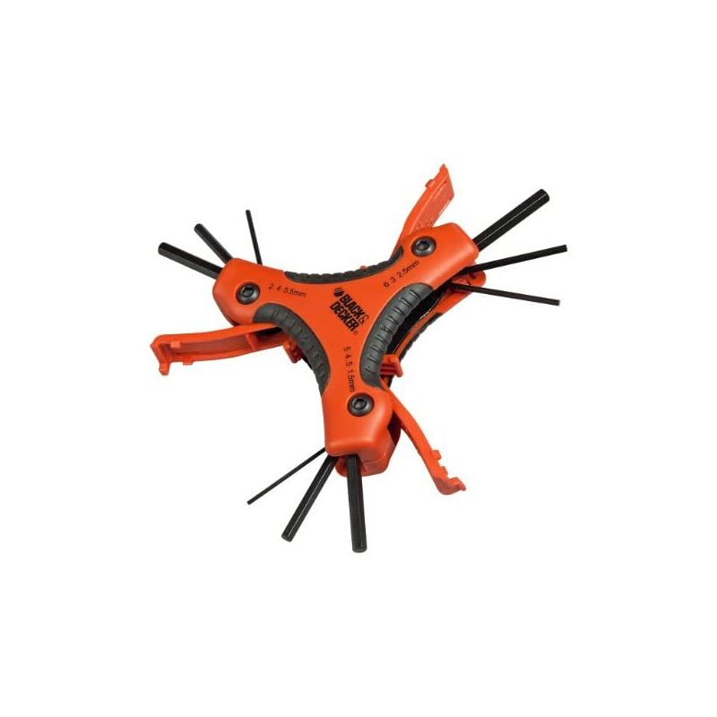 foto del prodotto set 9 chiavi esagonali mm bdht0 71628 black decker