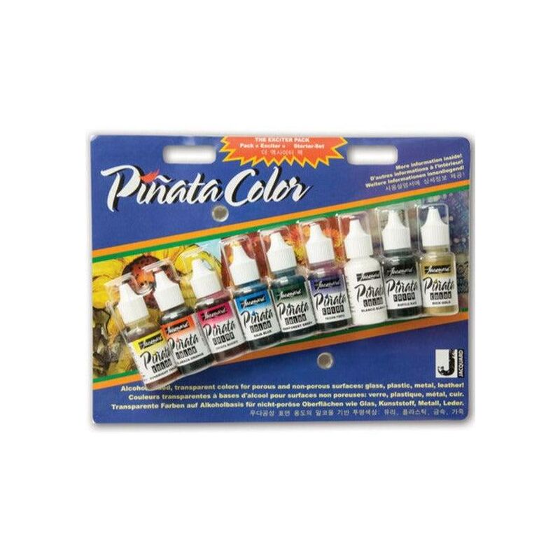 foto del prodotto set 9 colori pinata alcool ink. 14 ml