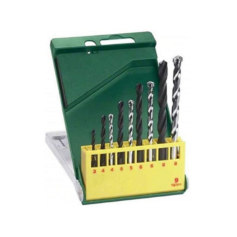 foto del prodotto set 9 punte metallo hss e muro bosch