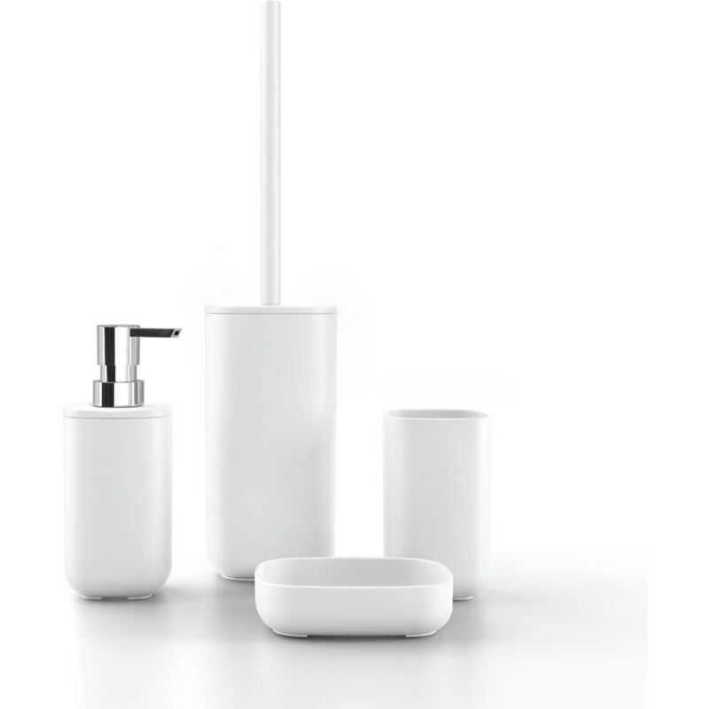 foto del prodotto set accessori bagno bianco