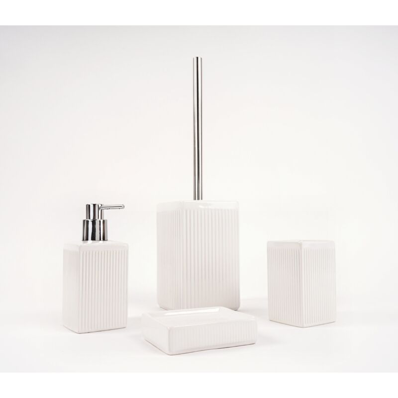 foto del prodotto set accessori bagno grigio