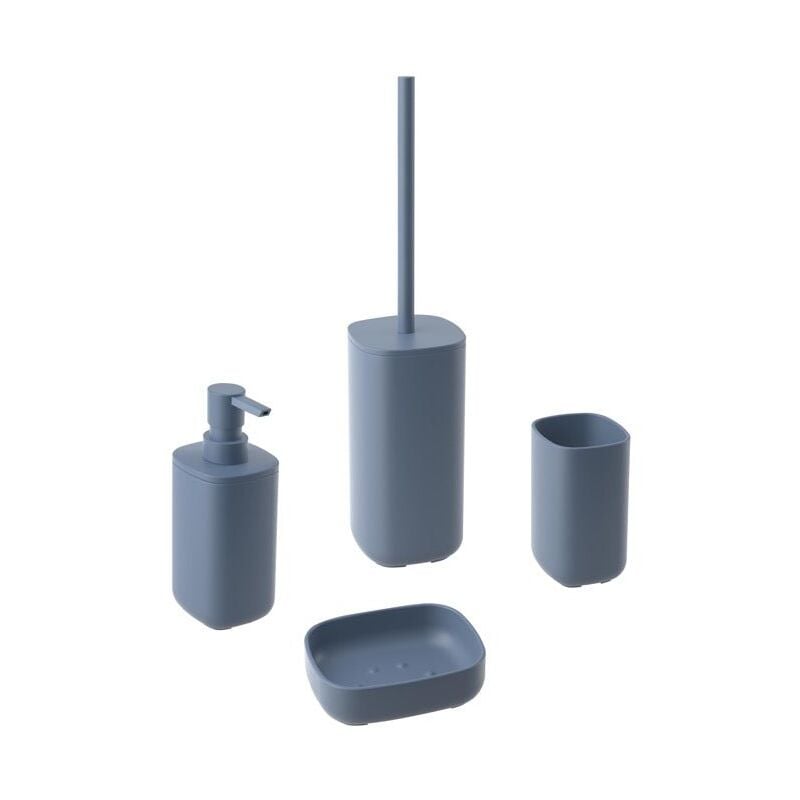 foto del prodotto set accessori bagno indaco