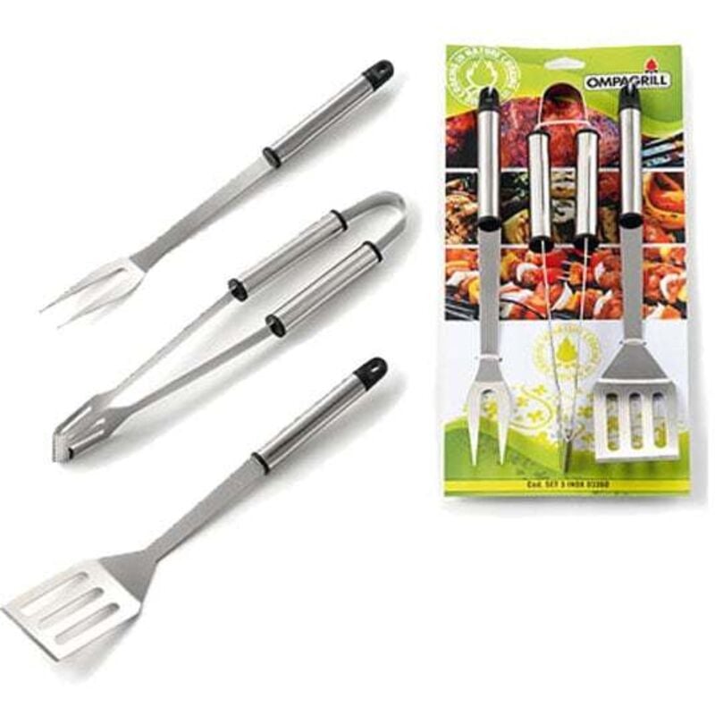 foto del prodotto set accessori barbecue ompagrill 03360 3 pezzi