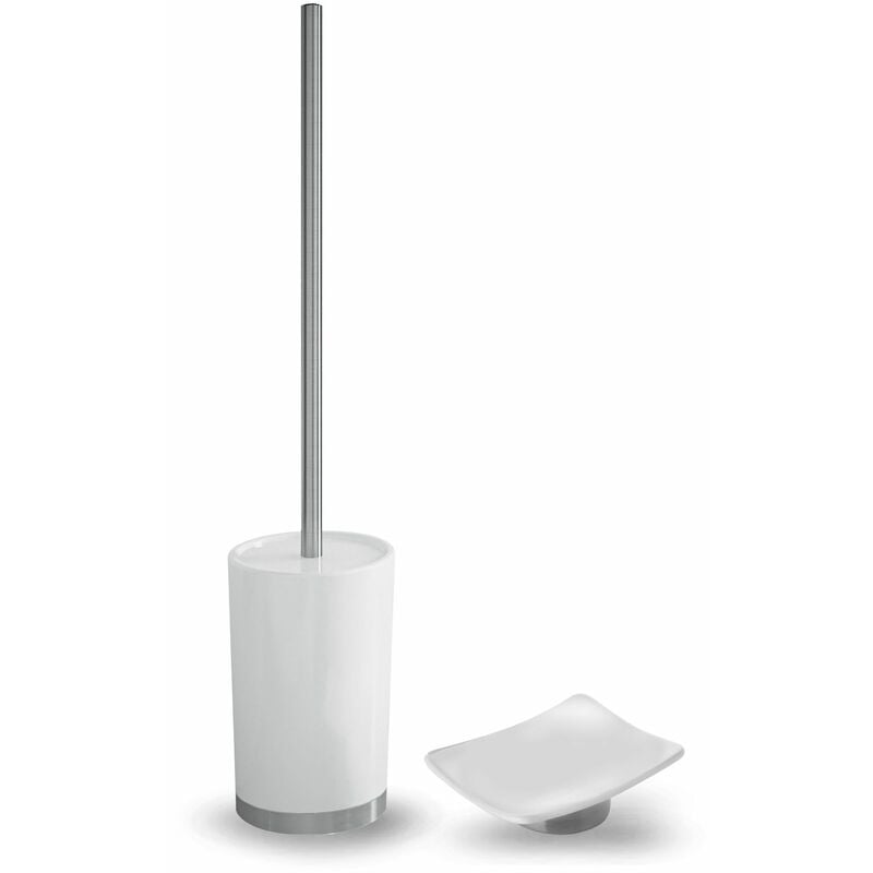 foto del prodotto set accessori bidet e wc in ceramica bianco lilly