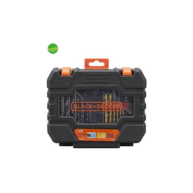 foto del prodotto set accessori valigetta black decker per forare avvitare 31 pezzi
