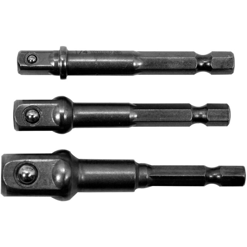 foto del prodotto set adattatori esagonali per bussole 1 4, 3 8, 1 2 yt 04685 yato