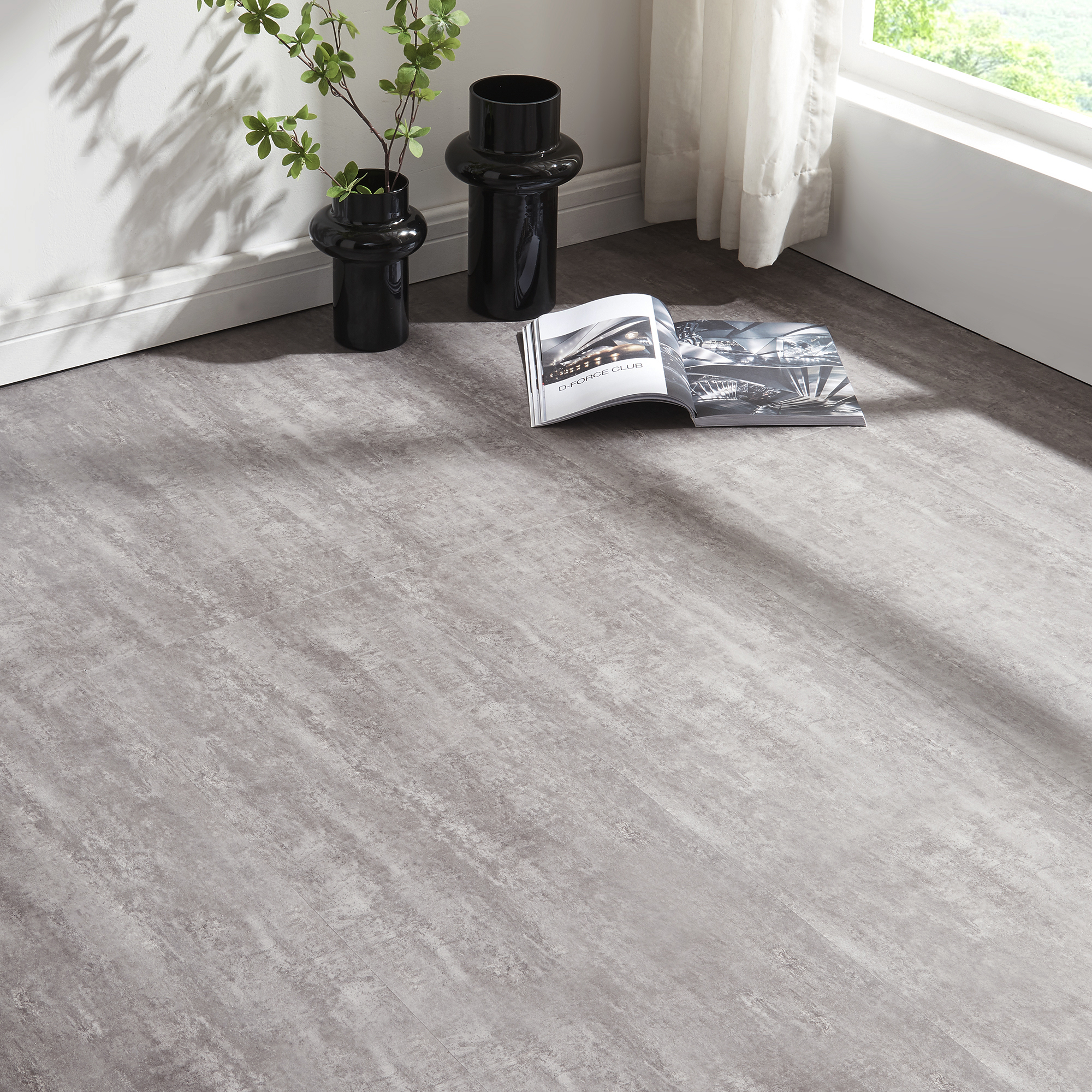 foto del prodotto set aldire 10 piastrelle spc di pavimento a incastro click pavimentazione per interni grigio pietra neu.holz