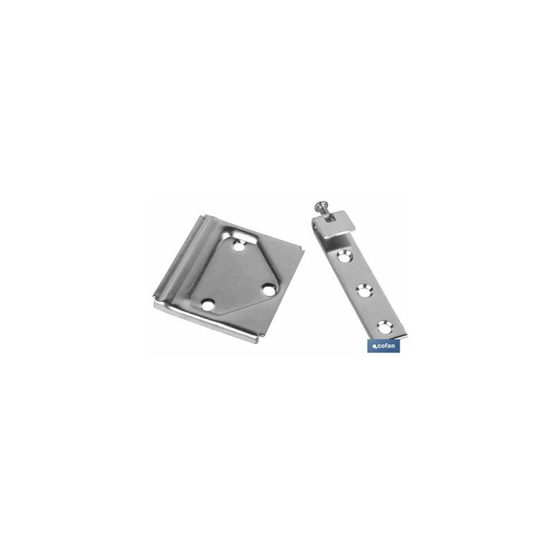 foto del prodotto set appendiabiti per guardaroba zincato 53 mm