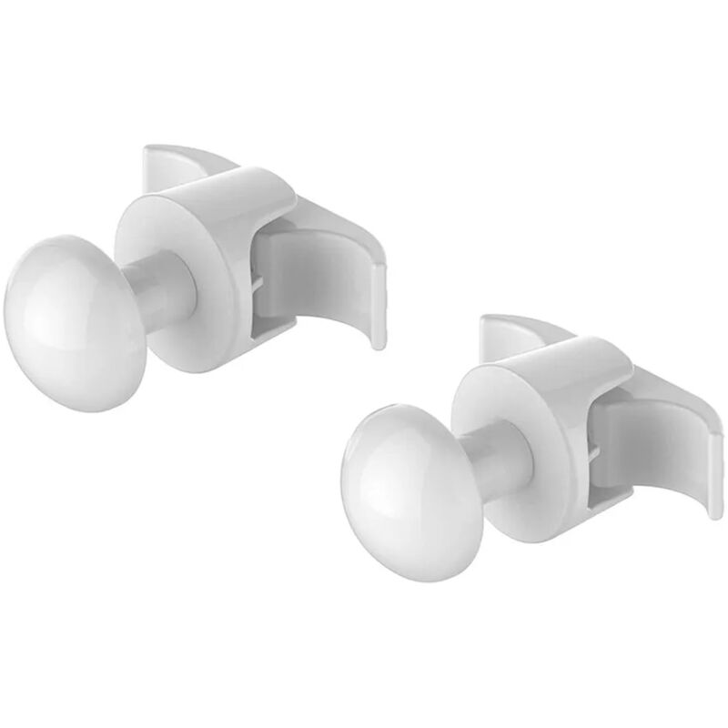 foto del prodotto set appendini in abs bianco serie smart per termosifone tubolare
