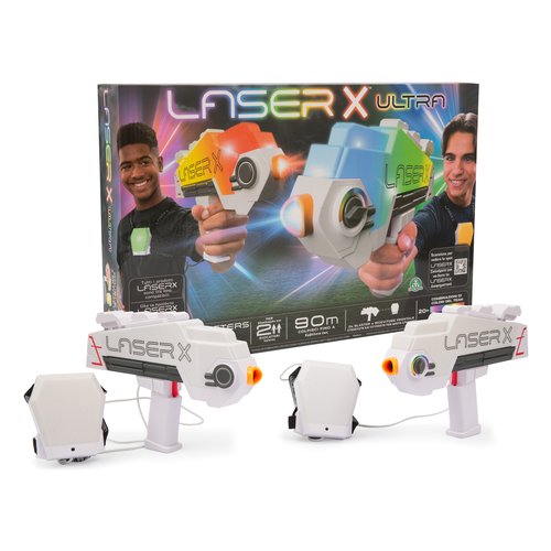 foto del prodotto set arma giocattolo giochi preziosi lae16000 laser x ultra double blas