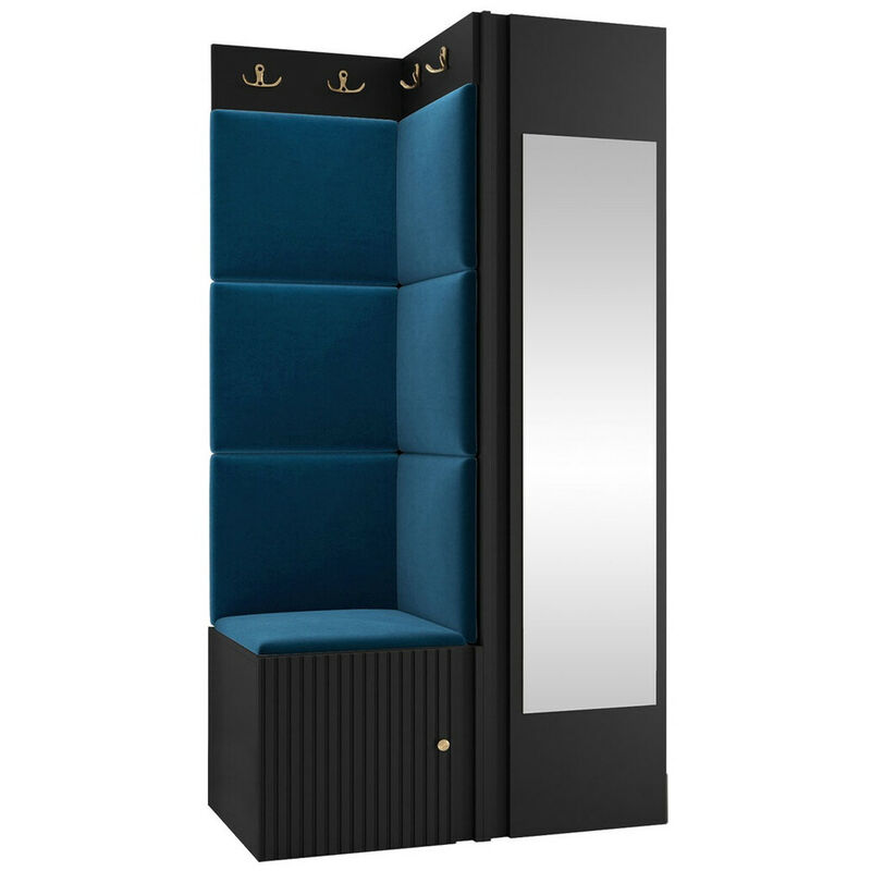 foto del prodotto set arredo da corridoio hartford 391, manila 26, 186x82x46cm, con, arazzo, pannello di fibra a media densit , truciolare laminato, da terra,