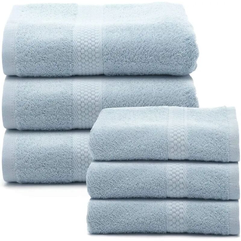 foto del prodotto set asciugamani bagno viso e bidet in morbida spugna 100 cotone caleffi