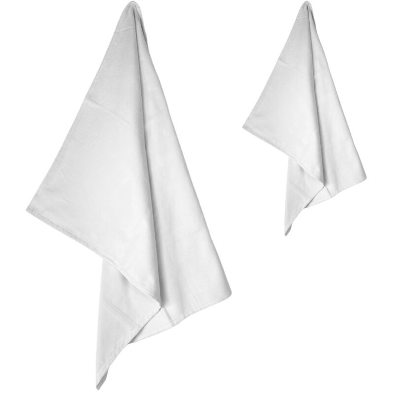 foto del prodotto set asciugamani microfibra 1 1 viso e ospite, ultra assorbenti, leggeri, asciugatura rapida per casa, palestra e viaggi bianco