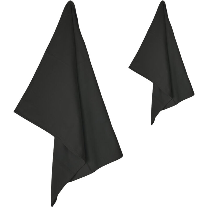 foto del prodotto set asciugamani microfibra 1 1 viso e ospite, ultra assorbenti, leggeri, asciugatura rapida per casa, palestra e viaggi nero