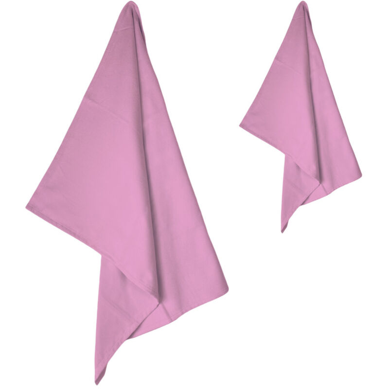 foto del prodotto set asciugamani microfibra 1 1 viso e ospite, ultra assorbenti, leggeri, asciugatura rapida per casa, palestra e viaggi rosa