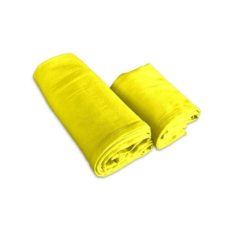 foto del prodotto set asciugamani microfibra giallo 1 1 viso e ospite