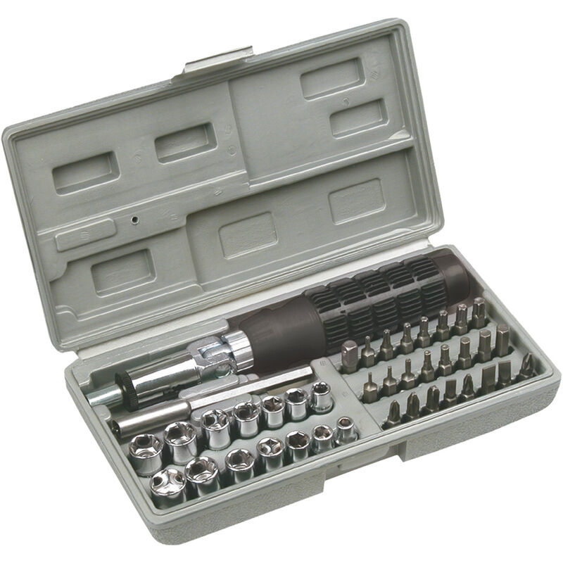 foto del prodotto set avvitamento con inserti e bussole set 40 pz