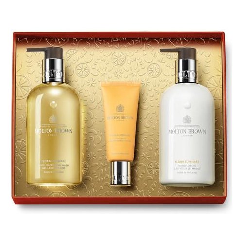 foto del prodotto set bagno molton brown flora luminare hand care gift set cofanetto