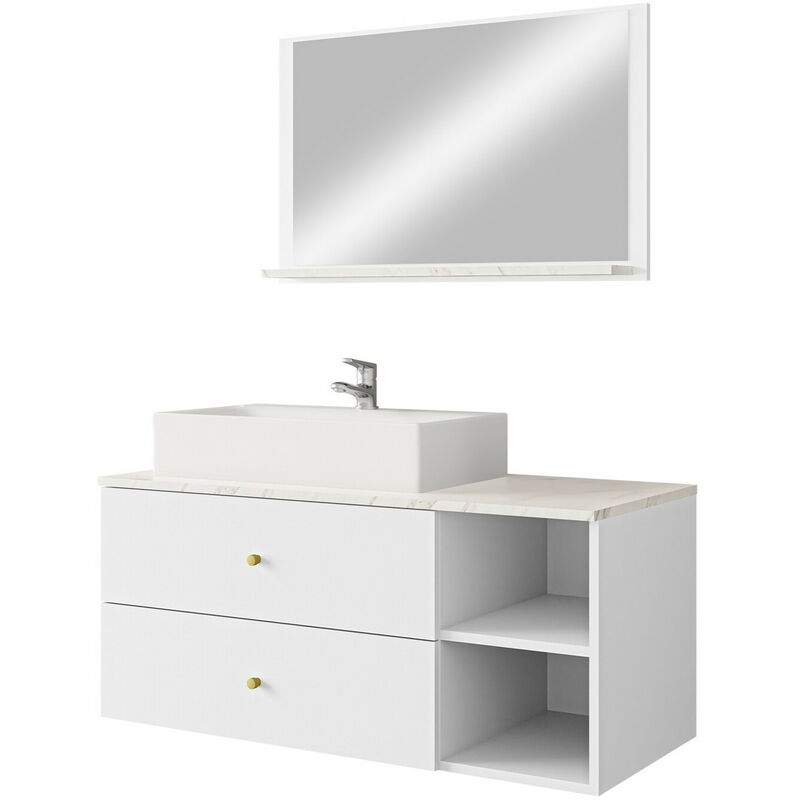 foto del prodotto set bagno ophruvi 100, bianco