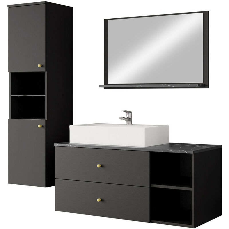 immagine 0 del prodotto set bagno ophruvi 101, nero