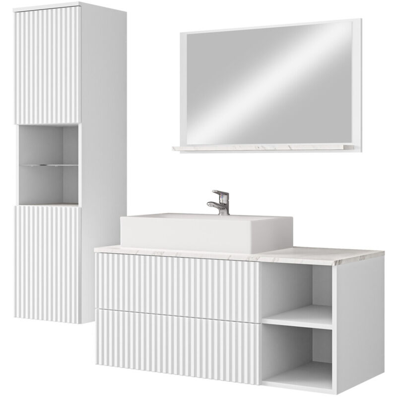 foto del prodotto set bagno ophruvi 104, bianco
