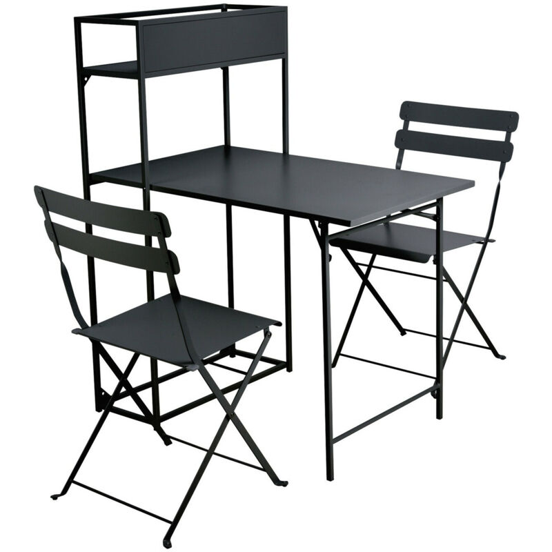 foto del prodotto set balcone richardson 124, nero, 0x0x0cm, metallo