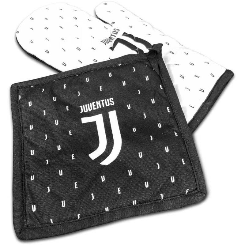 foto del prodotto set barbecue juventus guanto e presina