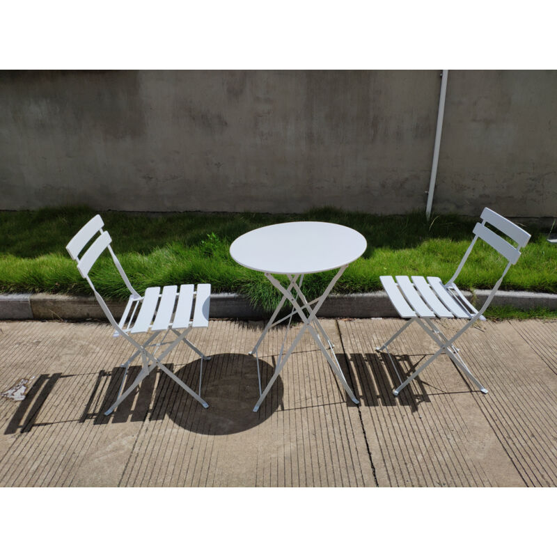 foto del prodotto set bistro giotto bianco tavolo con 2 sedie salone