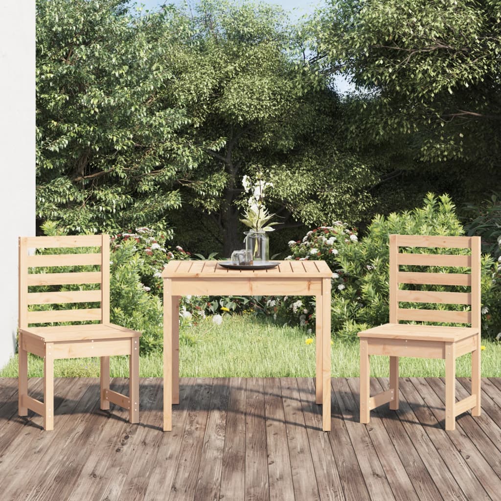 foto del prodotto set bistrot da giardino 3 pz in legno massello di pinocod mxl 124194