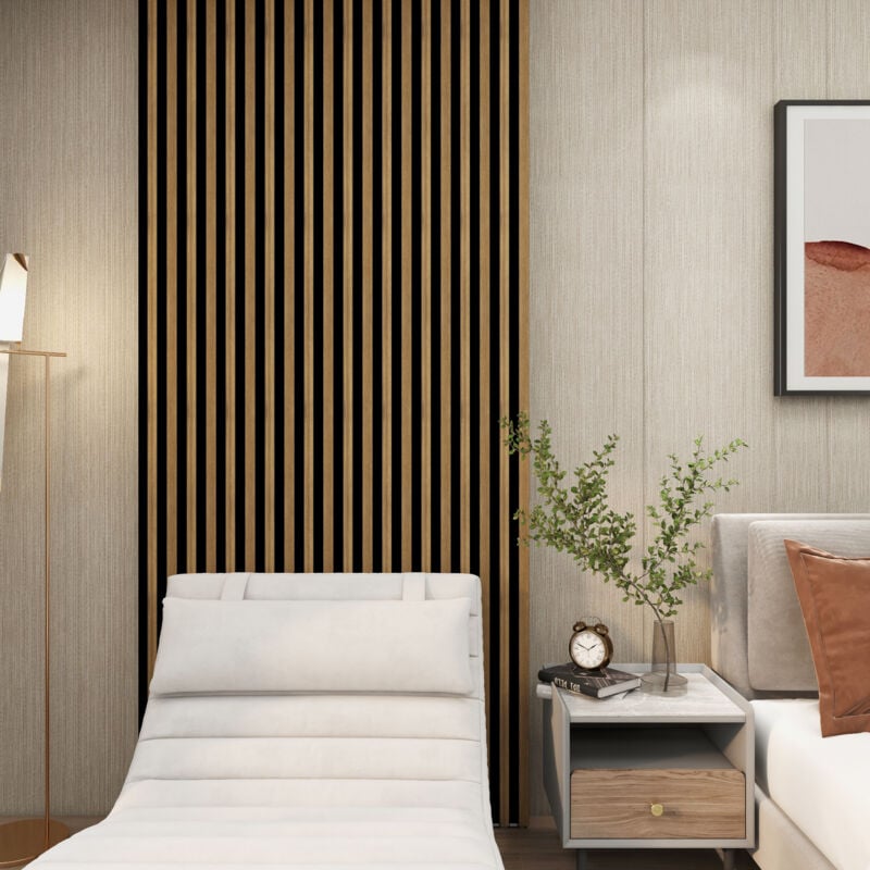 foto del prodotto set blaricum di 4 pannelli murali 3d effetto rovere neu.holz