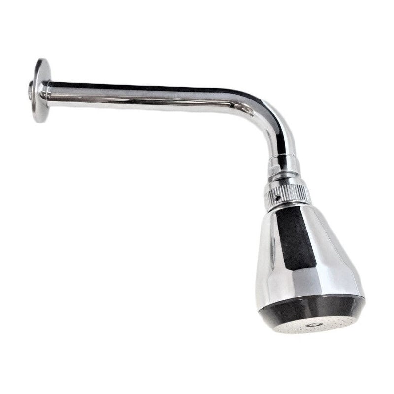 foto del prodotto set braccio doccia cm 20 e soffione doccia anticalcare antiscippo