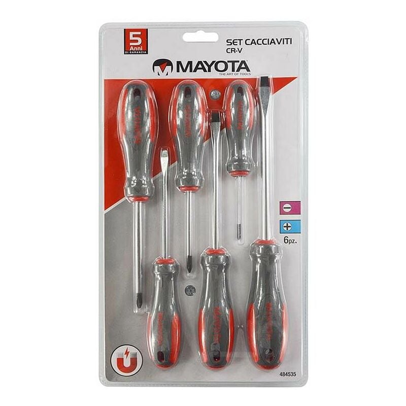 foto del prodotto set cacciaviti 6 pz taglio phillips