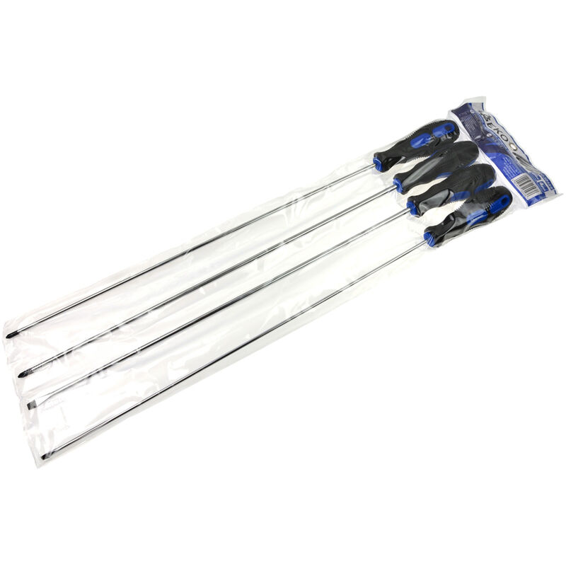foto del prodotto set cacciaviti giraviti extra lunghi 450mm 4 pz acciaio cr-v geko g30588