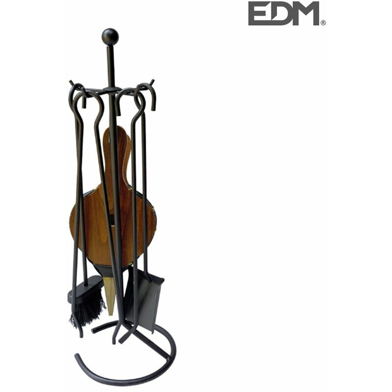 foto del prodotto set camino deluxe nero da 5 pezzi edm