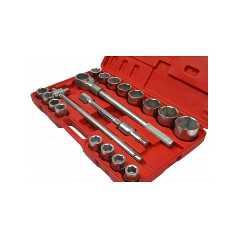foto del prodotto set chiavi a bussola 3 4 21 pz 19 50mm esagonali per camion e trattori 203623