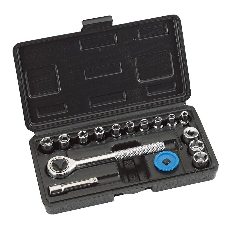 foto del prodotto set chiavi a bussola valigetta 16pz kwb