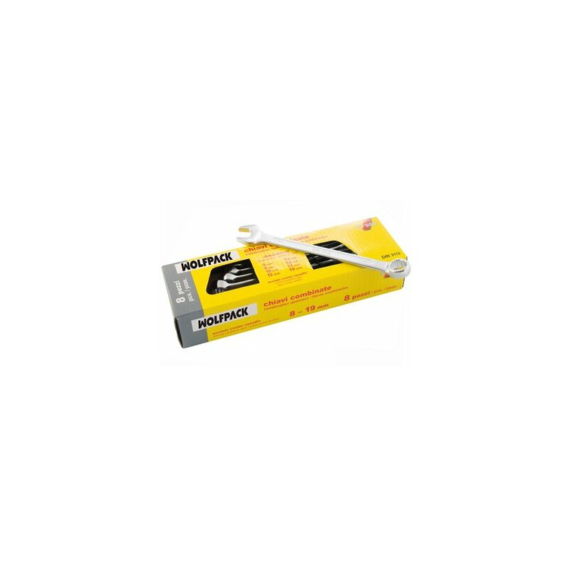 foto del prodotto set chiavi combinate wolfpack plus 8 pezzi