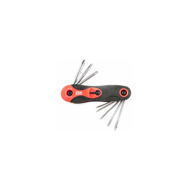 foto del prodotto set chiavi stein torx, coltello cr v con foro, 8 pezzi