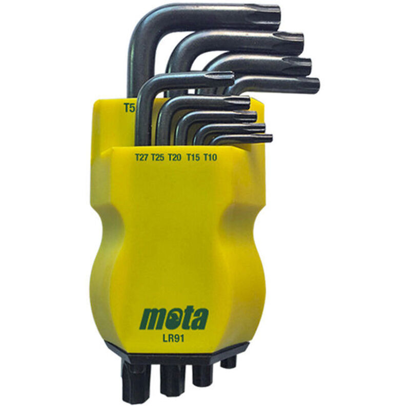 foto del prodotto set chiavi torx mota lr91 tamper 9 pezzi