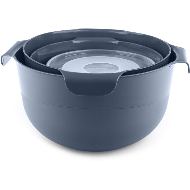 foto del prodotto set ciotola da cucina kadax 7 pezzi filtro 3l, plastica, grigio
