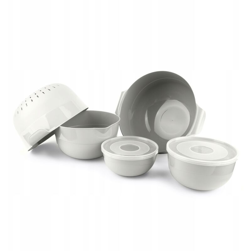 foto del prodotto set ciotole da cucina kadax 7 pezzi filtro 3l plastica bianca