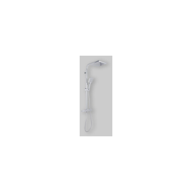 foto del prodotto set colonna doccia square quadra con miscelatore termostatico cromata 1 getto