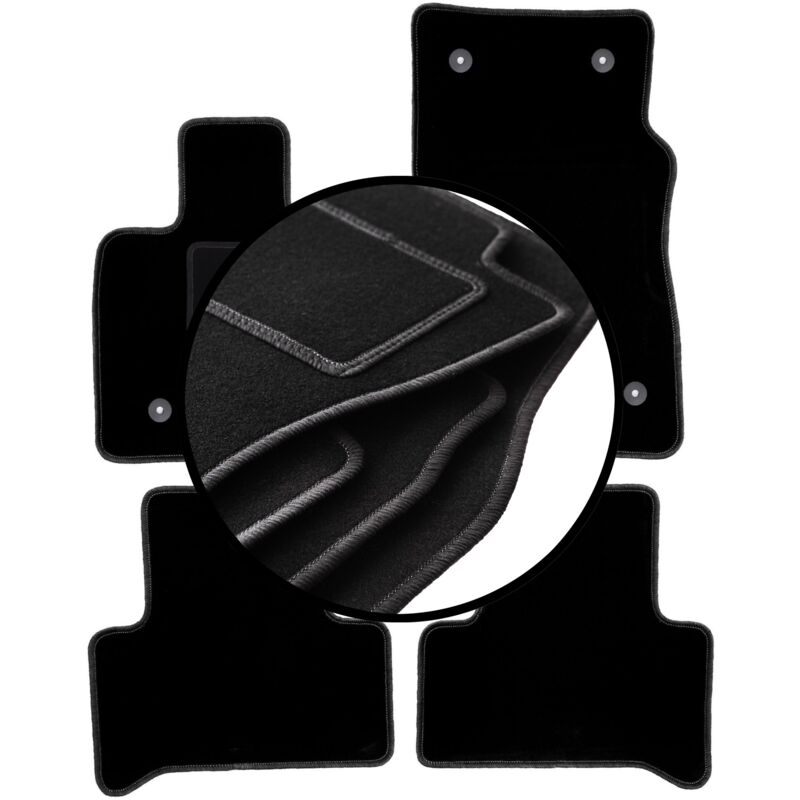 foto del prodotto set completo di tappetini in velluto per alfa romeo stelvio 2x4 2wd suv 2016 