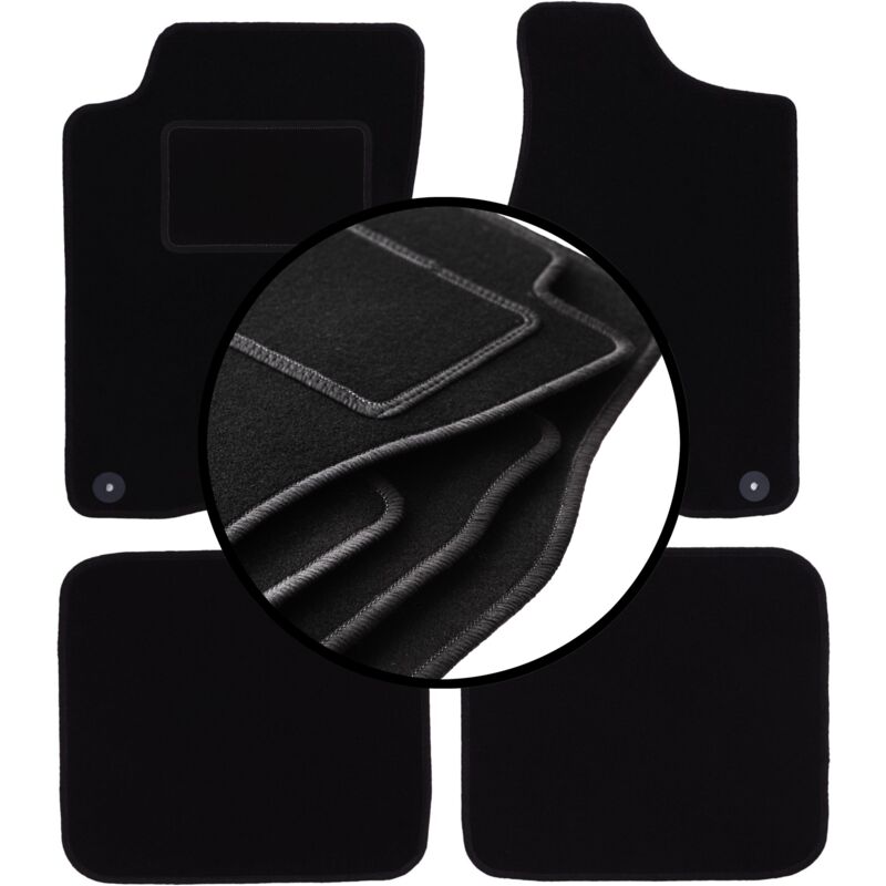 foto del prodotto set completo di tappetini in velluto per audi 80 b3 berlina 1986 1991 