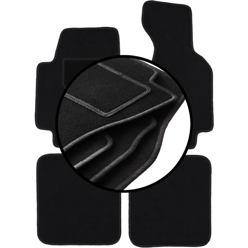 foto del prodotto set completo di tappetini in velluto per audi 80 b5 cabrio 1994 2000 