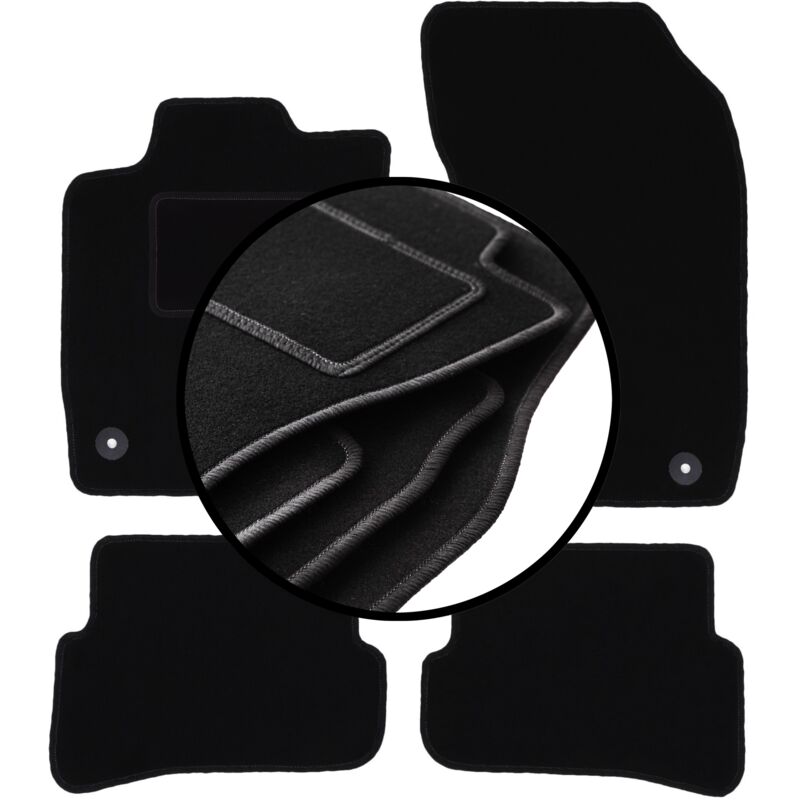 immagine 0 del prodotto set completo di tappetini in velluto per audi a1 8x hatchback 2010 