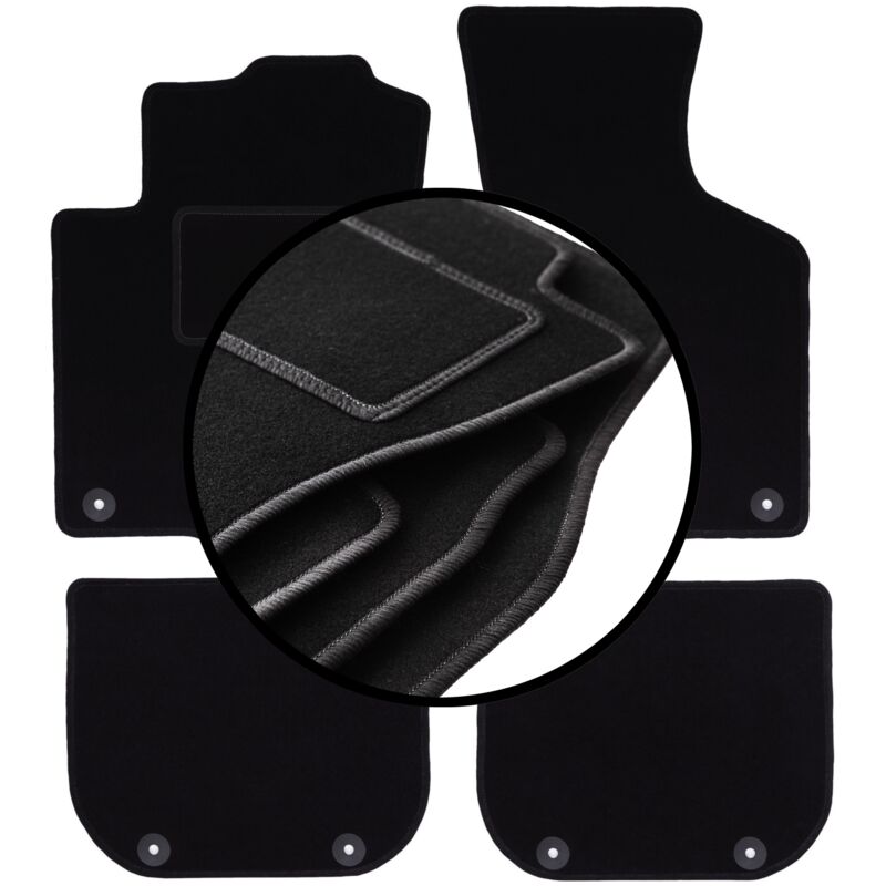 foto del prodotto set completo di tappetini in velluto per audi a3 8l hatchback 1996 2001 