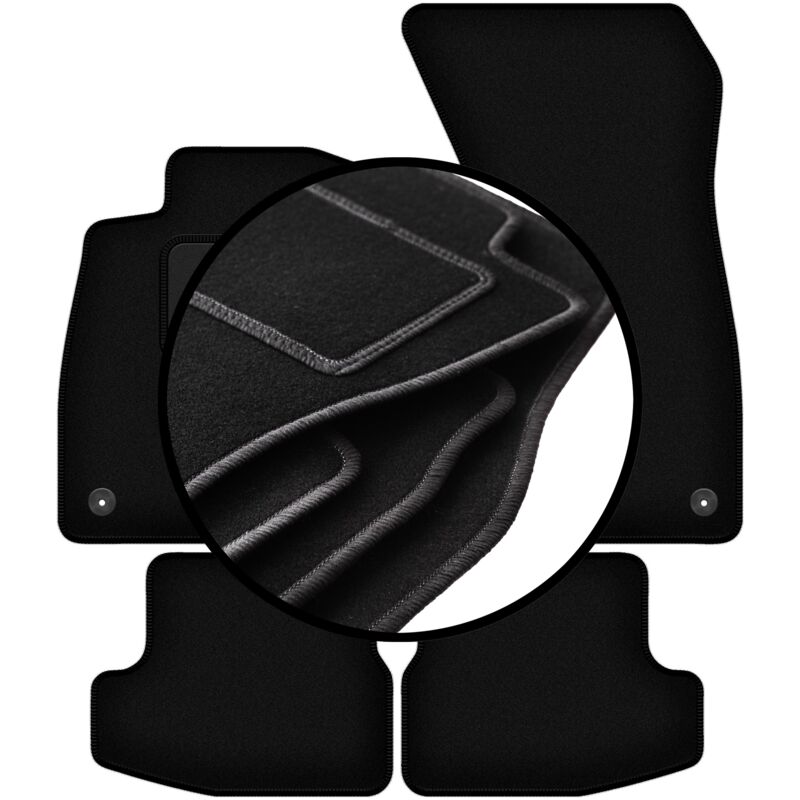 foto del prodotto set completo di tappetini in velluto per audi a5 f57 cabrio 2020 2022 