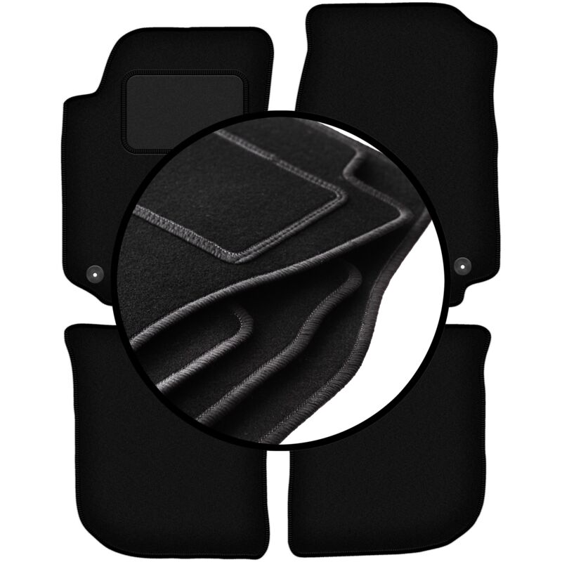 foto del prodotto set completo di tappetini in velluto per audi a6 c4 berlina, station wagon, avant 1994 1997 