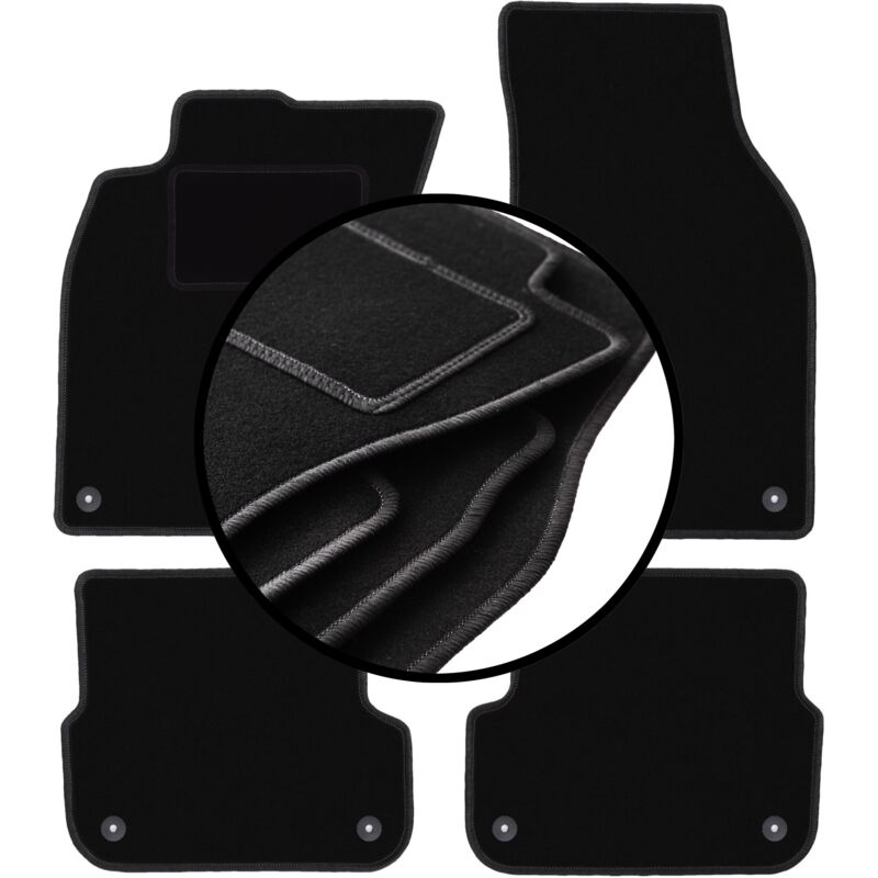 foto del prodotto set completo di tappetini in velluto per audi a6 c6 berlina, station wagon, avant 2004 2006 